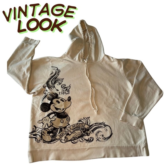 Disney Cream Hoodie with Red Tag - Picture 1 of 5